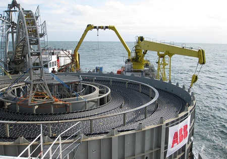 high-voltage direct current cable, North Sea wind-power plants