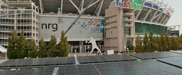 Solar array at FedEx Field