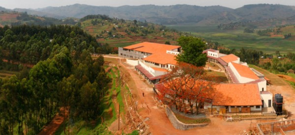 The Butaro Hospital campus in Rwanda. Image via Partners In Health.