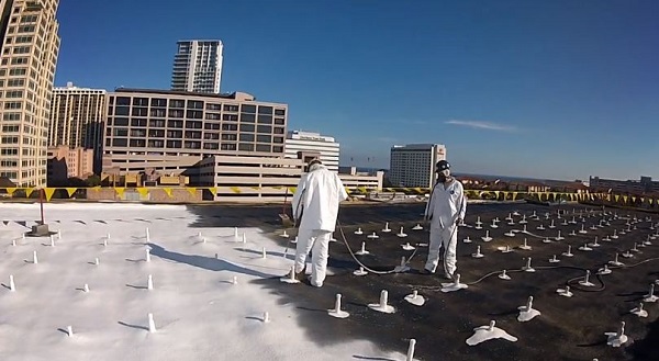 foamed in solar racking system