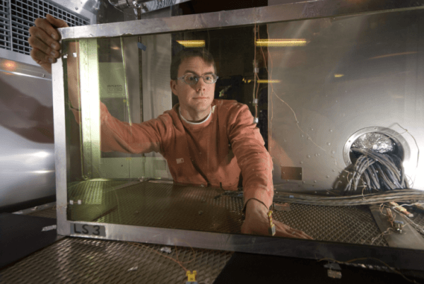 Researchers at the Energy Department's National Renewable Energy Laboratory are developing innovative new window technology that helps improve occupants' comfort and cuts energy use. | Photo courtesy of Pat Corkery, NREL