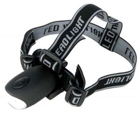 Power Plus Bat Wind Up LED Head Lamp and Bicycle Kit