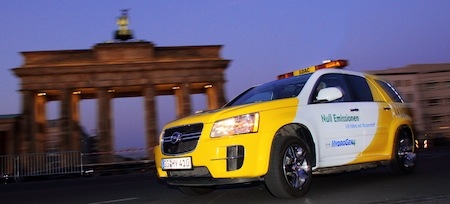 Opel hydrogen fuel cell vehicle in Germany