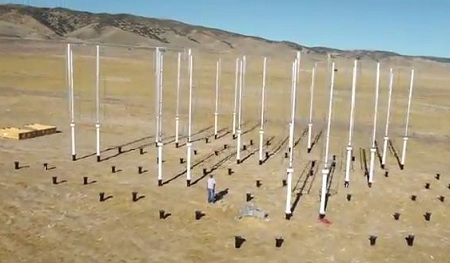 Vertical-axis wind turbines, Caltech