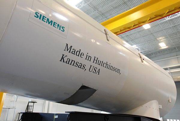 Siemens Kansas wind nacelle factory