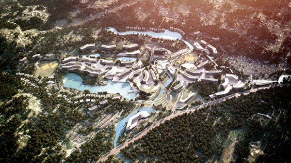 Master plan for Fujian Photonic Technical College. Image via 10 Design.