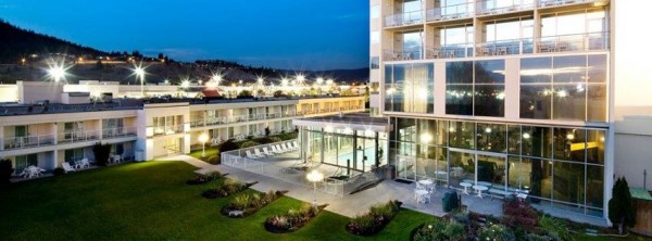 The new LEED Silver Best Western hotel in Kelowna, B.C., has charging stations for electric vehicles and uses geothermal energy to heat its rooms. Image via Best Western Kelowna Hotel & Suites.