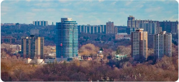 The MintoSkyy condo tower in Toronto recently received a LEED Gold rating. Image via The Minto Group.