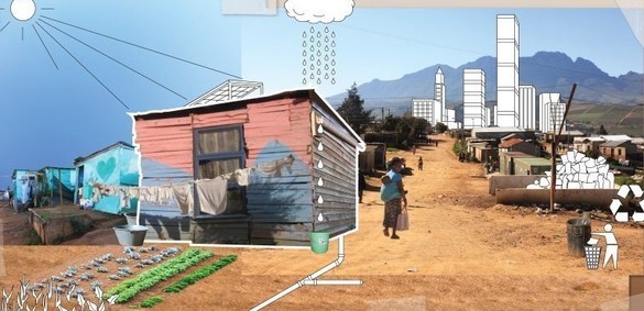 The iShack, developed with a grant from the Gates Foundation, can help bring renewable electricity to the slums of South Africa. Image via iShack Living.