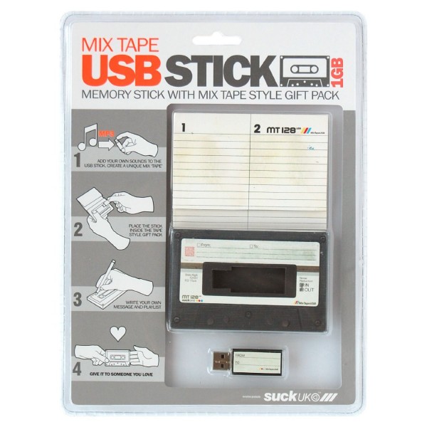 USB, cassette tape, Valentines Day