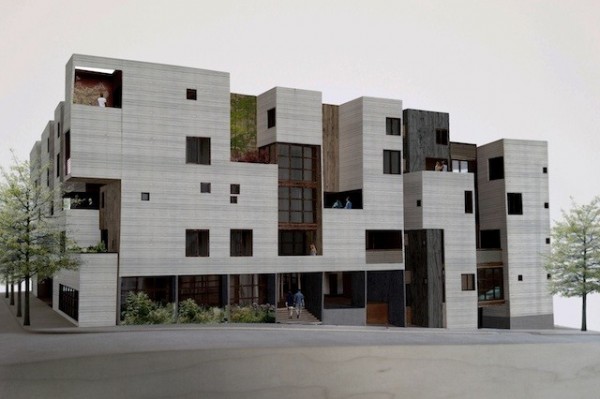 Sebastian Mariscal's design for a car-less apartment building. Image via Sebastian Mariscal Studios.