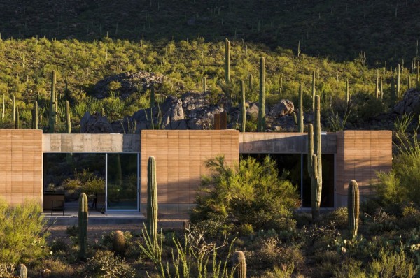 Tucson Mountain Retreat - rammed earth home.