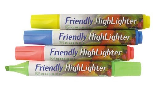 green back to school 2013 friendly highlighters
