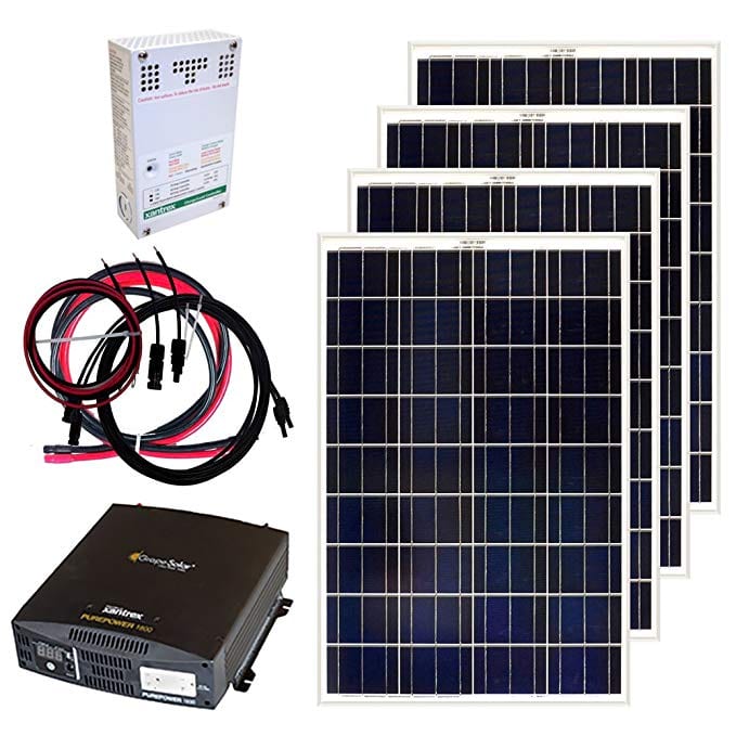 Hroznové Solární 400 W, Off-Grid Solární Panel Kit