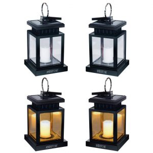 ANDEFINE Hanging Solar Lantern 4-Pack