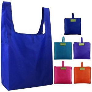 BeeGreen Reusable Grocery Bags, Set of 5