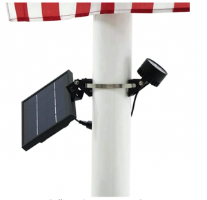 Mini 120X Solar Powered Flag Pole Light