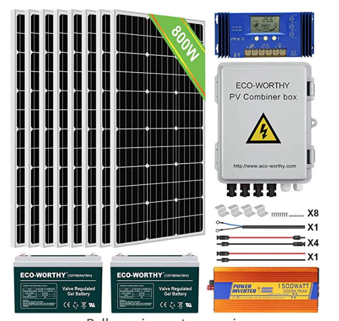 ECO-WORTHY 800W 24V Solar Panel