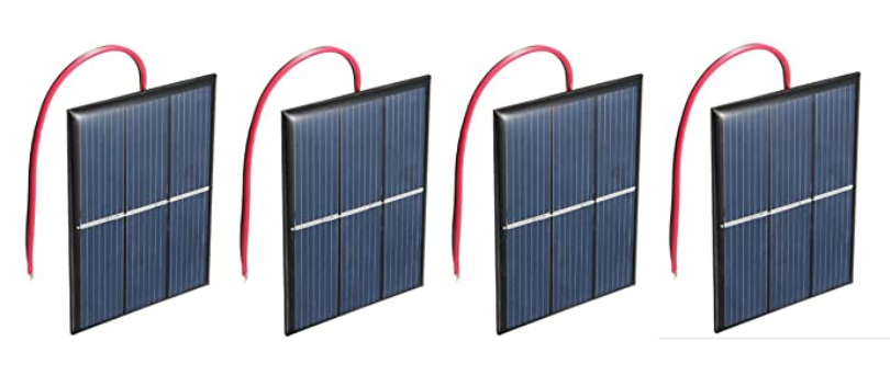 AMX3d 1.5V Solar Panel 4-Pack