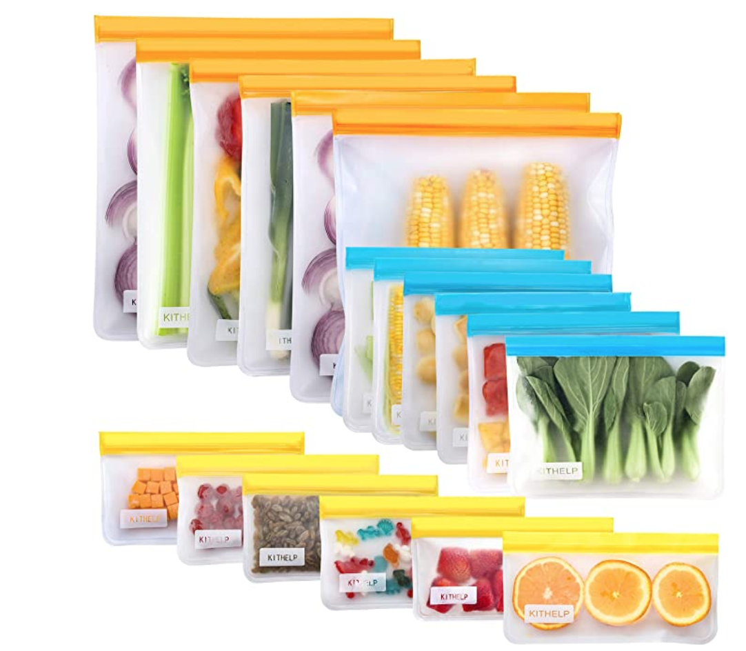 KITHELP Reusable Food Storage Bags