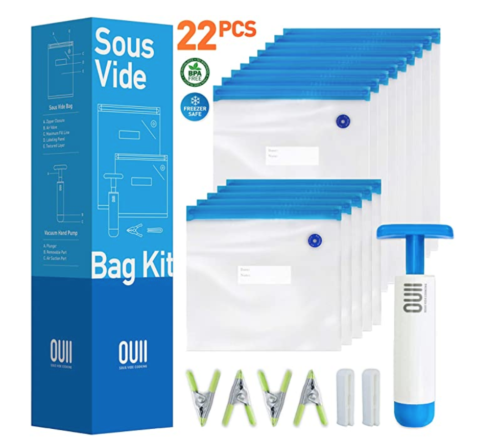 OUII Vacuum Sealable Food Storage Bags